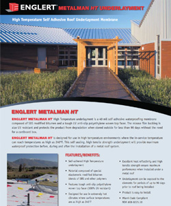 Underlayment - MetalMan HT Info Sheet